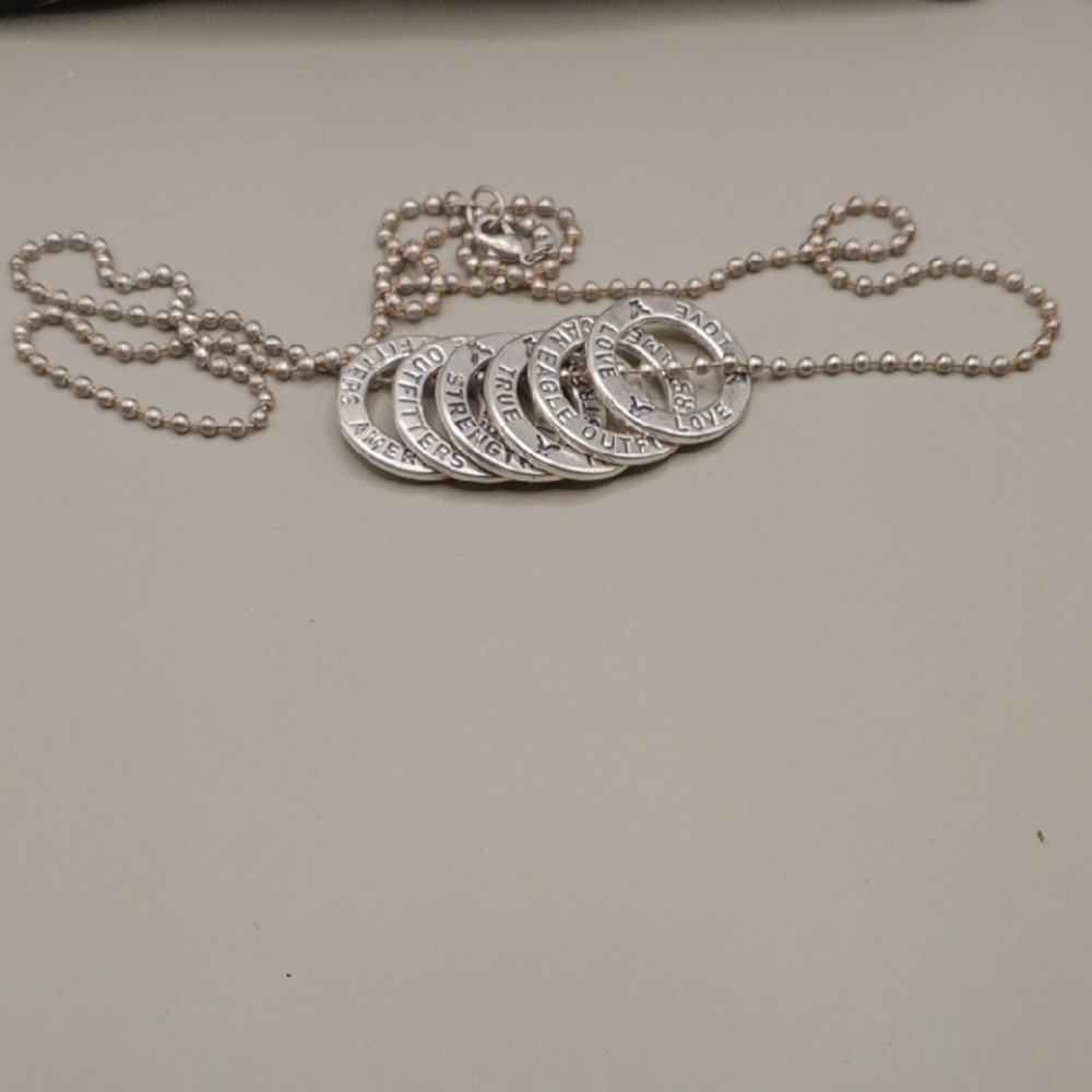 Silver Inspirational Pendant Necklace